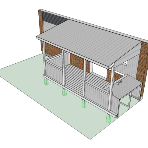 Ny veranda p framsidan