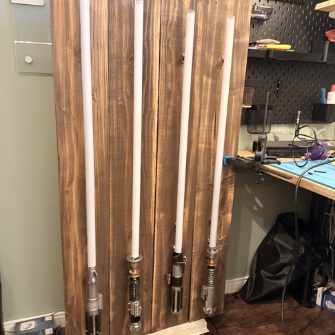 The lightsabers are done The lightsabers are done