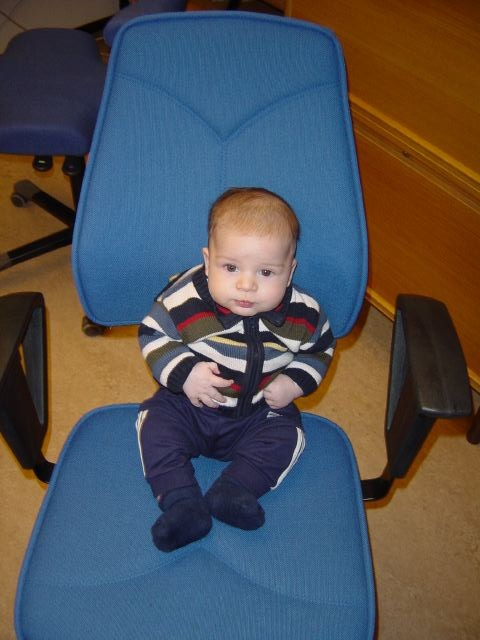 Emil på pappas jobb